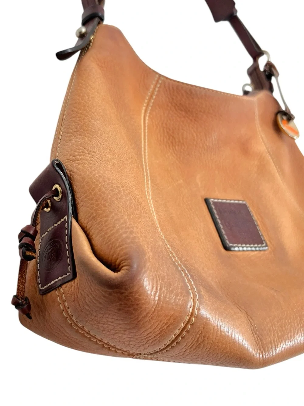 Dooney & Bourke Vintage EAST WEST Leather Hobo Shoulder Bag